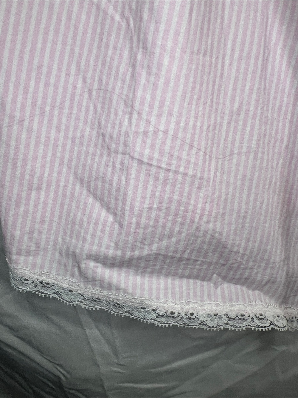 Skims Pink and White Striped Button-Front Shirt. - Picture 7 of 13